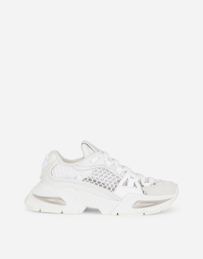 Dolce & Gabbana Mixed-material Air Master Sneakers In White