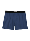 Tom Ford Stretch-silk Logo Boxer Shorts In Blue