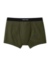 Tom Ford Stretch-cotton Boxer Briefs In Green