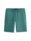 Bugatchi Men's Linen Drawstring Bermuda Shorts In Celadon
