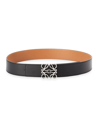 Loewe Reversible Anagram Belt In Black