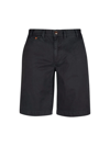 Barbour Neuston Twill Shorts Black In Blue