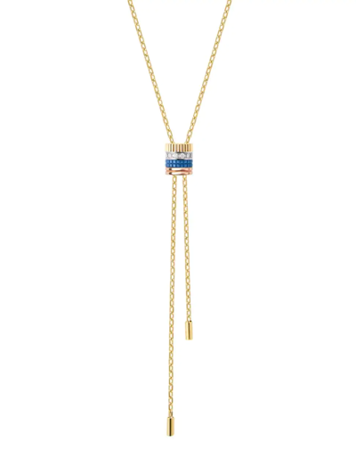 Boucheron 18kt Yellow Gold Quatre Blue Edition Diamond Mini Tie Necklace