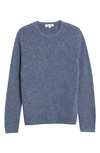 Madewell Crewneck Sweater In Navy Donegal