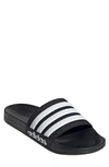 Adidas Originals Adidas Gender Inclusive Adilette Shower Slide Sandal In Core Black/ftwr White