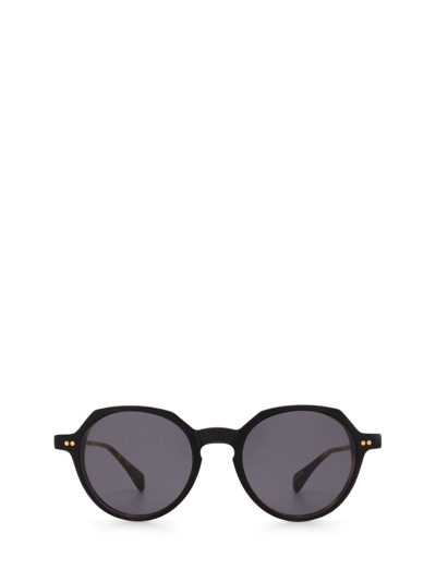 Kaleos Perlman Matte Black & Brown Havana Unisex Sunglasses