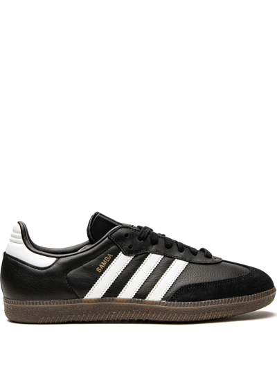 Adidas Originals Samba Og Logo-print Leather Low-top Trainers In Black