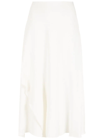 Alcaçuz High-waisted Midi Skirt In White