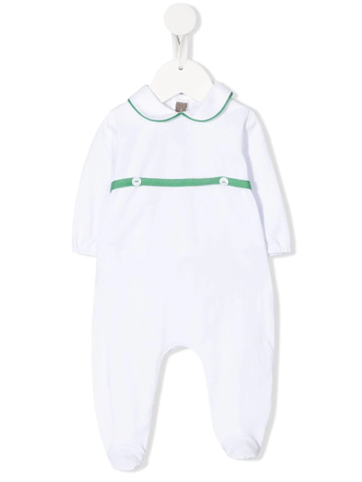 Little Bear Babies' Button-detail Bodysuit In White