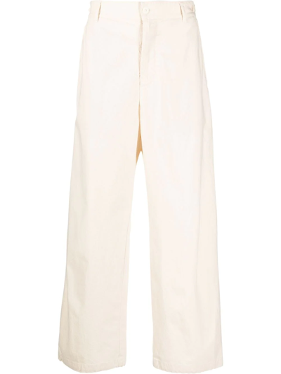 Barena Venezia Straight-leg Cotton Trousers In Beige