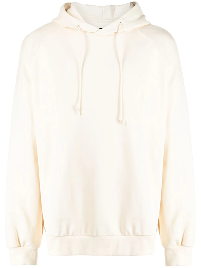 Juunj Logo-embroidered Oversize Hoodie In 0 Ivory