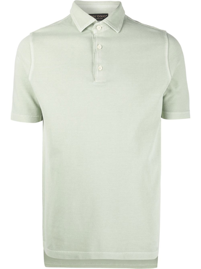 Dell'oglio Short-sleeved Polo Shirt In Green