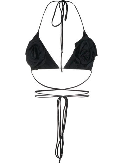 Magda Butrym Halterneck Bikini Top In Black