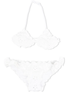 Mc2 Saint Barth Chris Embroidered Bikini Set In White