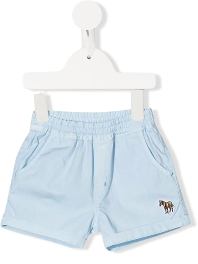 Paul Smith Junior Babies' Boys Blue Zebra Logo Shorts