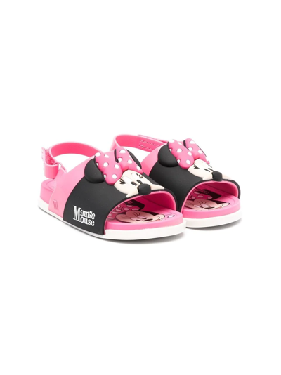 Mini Melissa Kids' Little Girl's & Girl's Minnie Mouse Sandals In Black