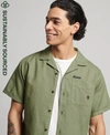 Superdry Men's Vintage Resort Hemd Grün