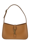Saint Laurent Women's Le 5 À 7 Hobo Bag In Smooth Leather In Brown