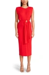 BB DAKOTA BY STEVE MADDEN BB DAKOTA BY STEVE MADDEN PEEK MY INTEREST CUTOUT MIDI DRESS