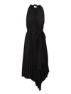 ALEXANDRE VAUTHIER PLEATED MIDI DRESS