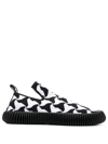 Bottega Veneta Logo Low-top Leisure Sneakers In Schwarz