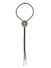 Rrl Braided Leather Bolo Tie In Black