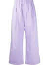 Jejia Elasticated-waist Cotton Culottes In Weiss