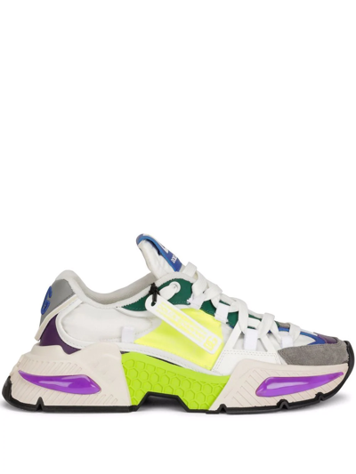 Dolce & Gabbana Air Master Panelled Low-top Sneakers In Multicolor