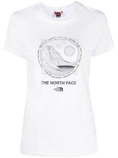 The North Face Logo-print T-shirt In Weiss