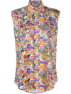 WASHINGTON DEE CEE GRAPHIC-PRINT SLEEVELESS SHIRT