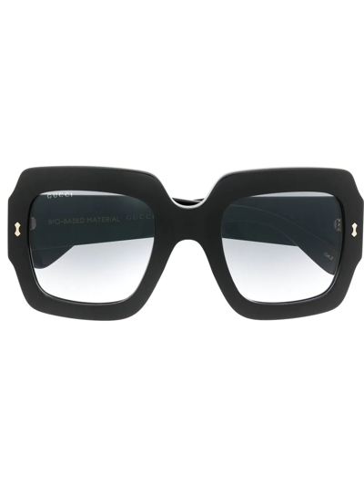 Gucci Oversize-frame Gradient Sunglasses In Black