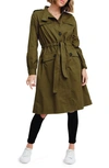 BELLE & BLOOM CARLISLE BUTTON FRONT TRENCH COAT