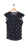 Navy/ Khaki Large Dot