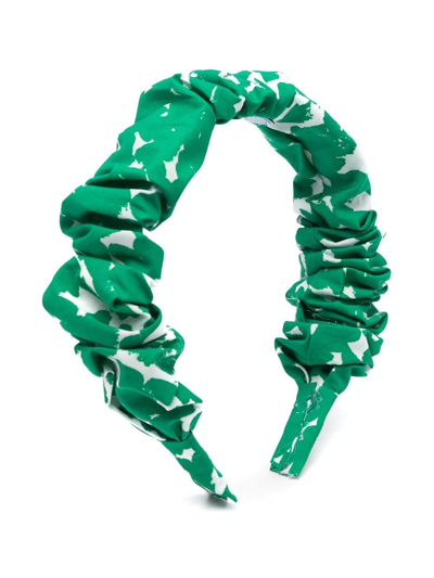 Mi Mi Sol Kids' Graphic Print Head Band In Green