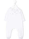 Tartine Et Chocolat Bodysuit With Peter Pan Collar In White
