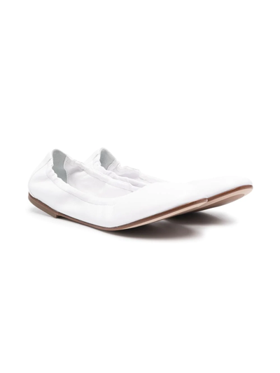 Andrea Montelpare Kids' Slip-on Ballerina Shoes In White