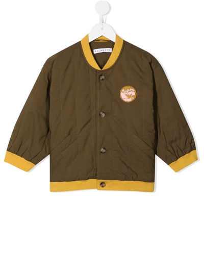 Rejina Pyo Kids' Joni Organic Cotton Bomber Jacket In Brown