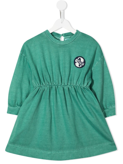 Rejina Pyo Kids' Maya Organic Cotton Jumper Dress In Green