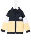 Aigner Zip-front Logo Sweatshirt In Blue
