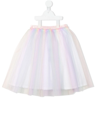 Aigner Kids' Tulle Midi Skirt In Pink