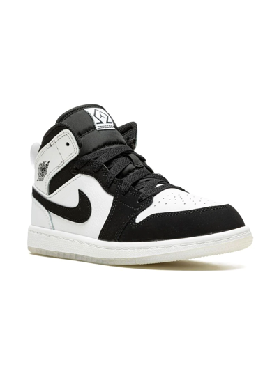 Jordan Kids'  1 Mid Se Sneakers In White