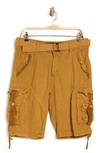 X-ray Belted Cargo Shorts In New Khaki