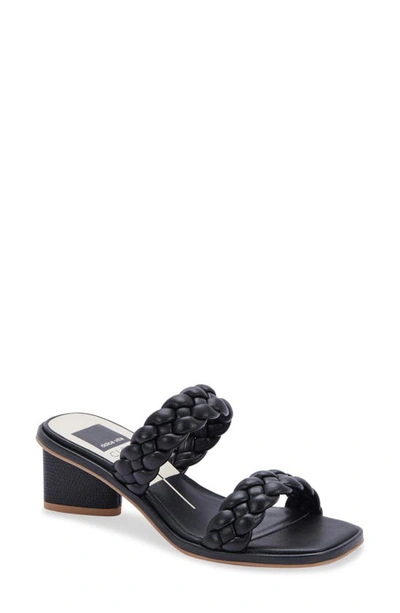 Dolce Vita Women's Ronin Braided Block-heel Sandals Women's Shoes In Black