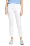 Caslon Stretch Cotton Chino Pants In White