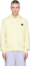 COMME DES GARÇONS PLAY OFF-WHITE POLYESTER HOODIE