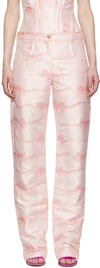 Saint Sintra Pink Viscose Trousers In Pink