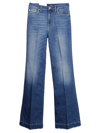 7 For All Mankind Dojo Ultra High Waist Wide Leg Jeans In Midblue