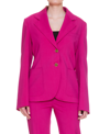 Versace Medusa Single-breasted Virgin-wool Blazer In Fuchsia