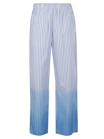 Marni Shaded Striped Palazzo Trousers In Blue