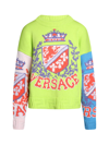 Versace Royal Rebellion Intarsia Knit Sweater In Multi